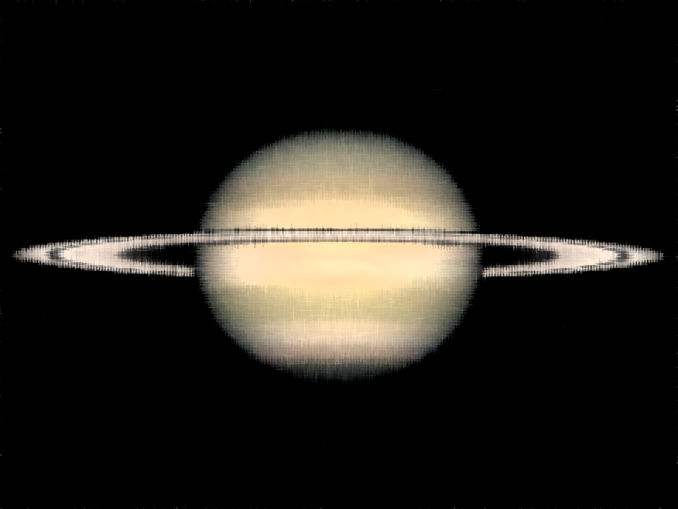 Saturn taken by the Hubble Space Telescope