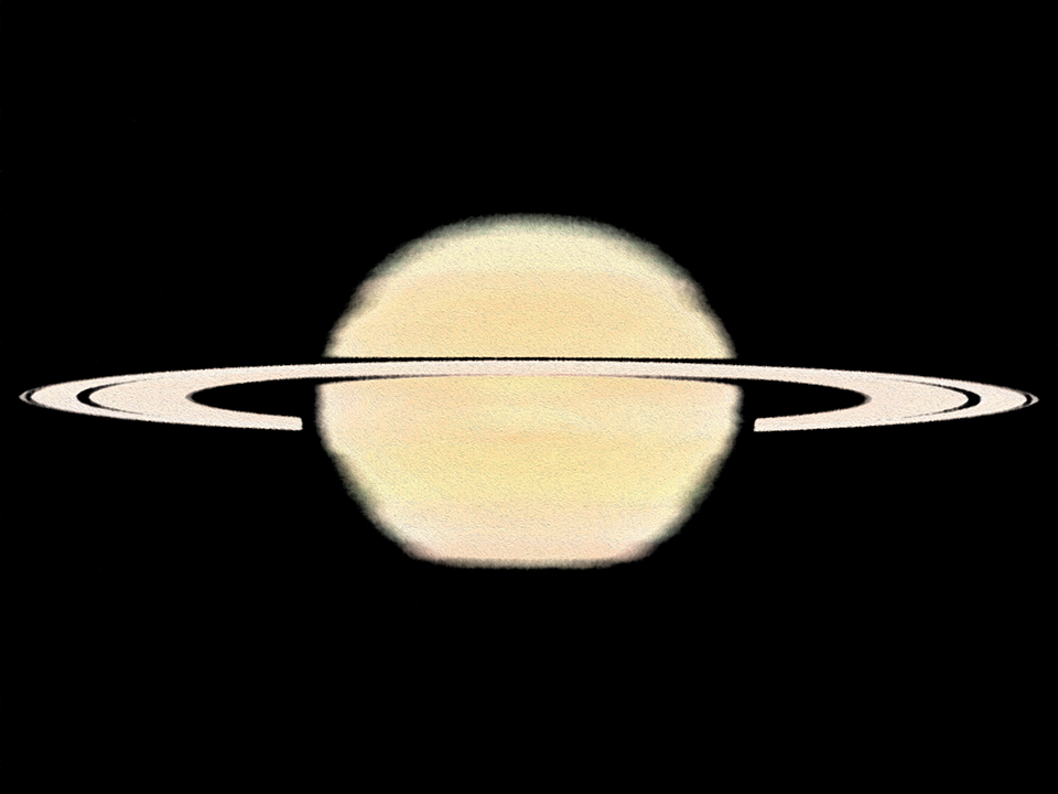 Saturn taken by the Hubble Space Telescope
