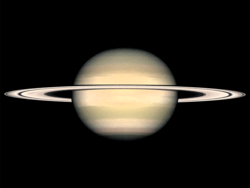 Saturn taken by the Hubble Space Telescope