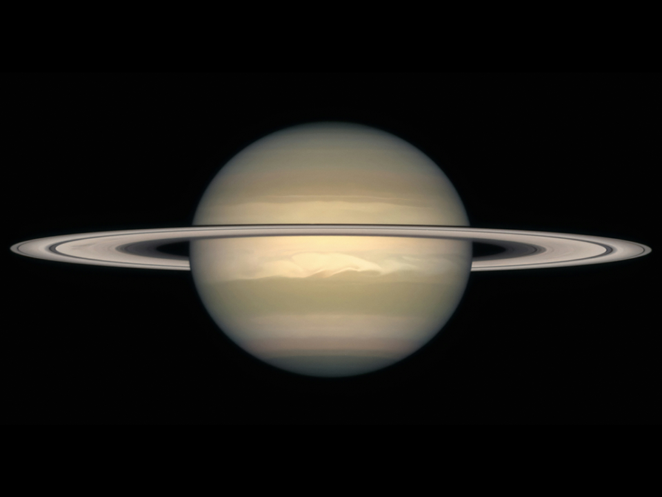 Saturn taken by the Hubble Space Telescope